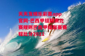 天天发娱乐彩票app官网-巴西甲组联赛比赛规则巴西甲组联赛赛程比分2021